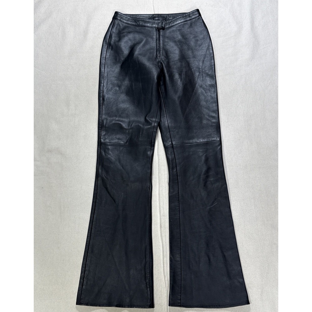 Leather Pants Elements By Vakko Women Size 2 Black Color